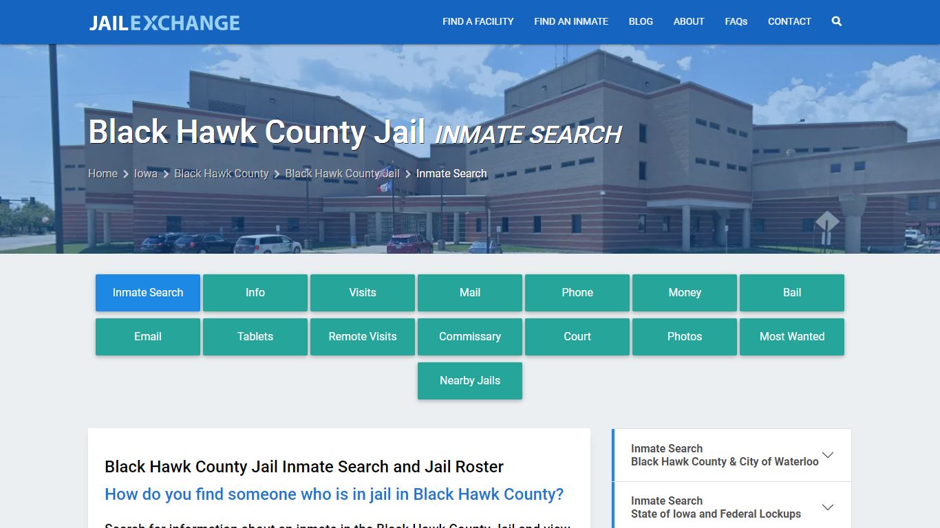 Inmate Search: Roster & Mugshots - Black Hawk County Jail, IA